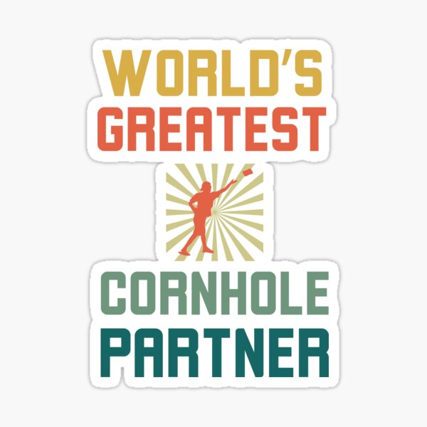 Vista previa del artículo con la obra «El mejor compañero de Cornhole del mundo retro Jugador de Cornhole», diseñado y vendido por snowry.