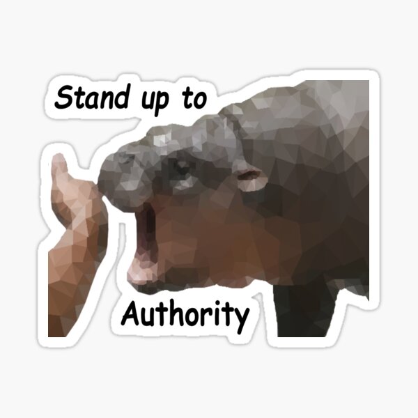 Item preview, Moo Deng Stand Up To Authority designed and sold by Niicholas.