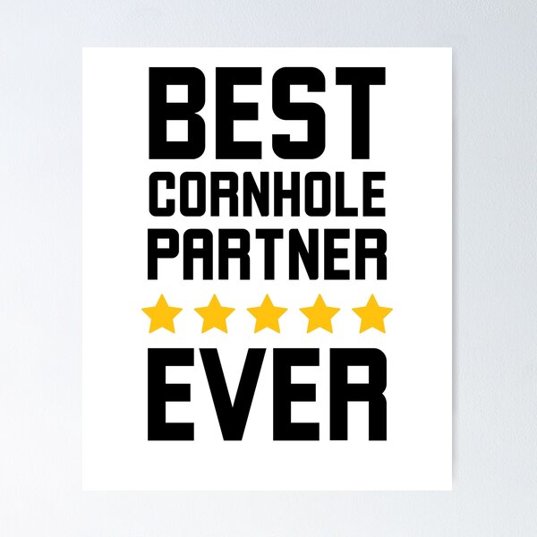 Vista previa del artículo con la obra «El mejor compañero de Cornhole de todos los tiempos Agradecimiento a un amigo de Cornhole», diseñado y vendido por snowry.