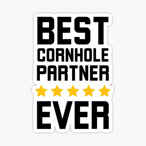 Vista previa del artículo con la obra «El mejor compañero de Cornhole de todos los tiempos Agradecimiento a un amigo de Cornhole», diseñado y vendido por snowry.