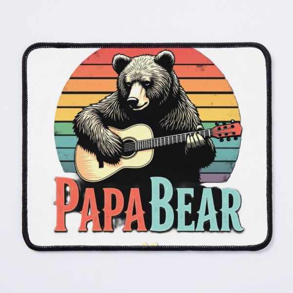Item preview, Papa Bear – The Cool Guitar Bear designed and sold by Eterna Vision.