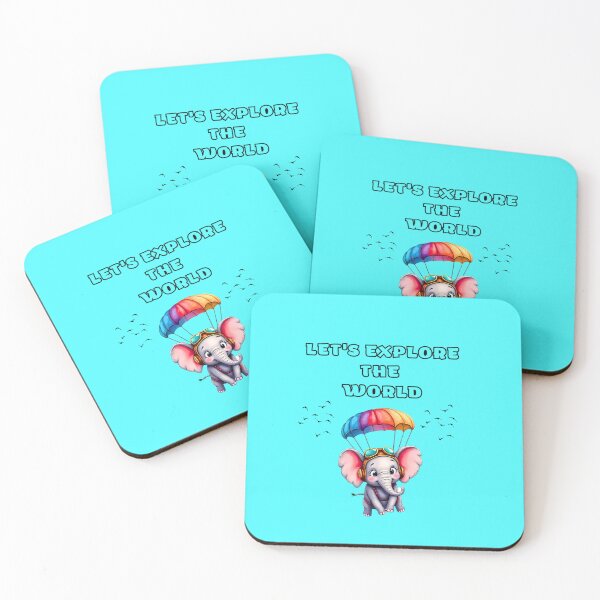 Item preview, Rainbow Parachute Elephant Adventure Nursery Print designed and sold by ExploreAura Studio.