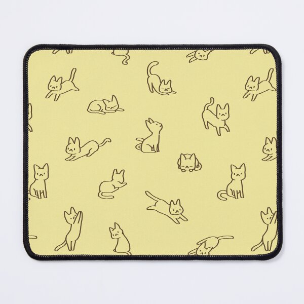 Item preview, Doodle Cats 1 - f4ea9d designed and sold by knitetgantt.