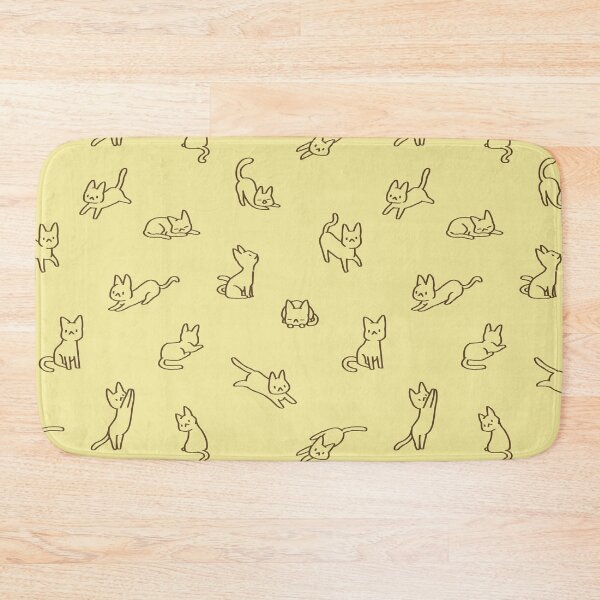 Item preview, Doodle Cats 1 - f4ea9d designed and sold by knitetgantt.