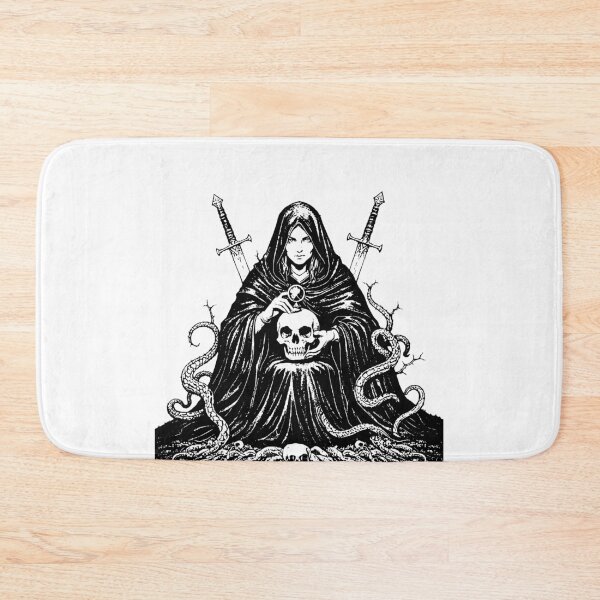 Item preview, Dark Occult Witch with Skull Orb – Metal Artwork designed and sold by adamprasojo.