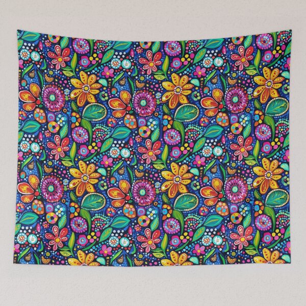 Item preview, Vibrant explosion of colors in a whimsical garden of flowers designed and sold by MiraCleAI.