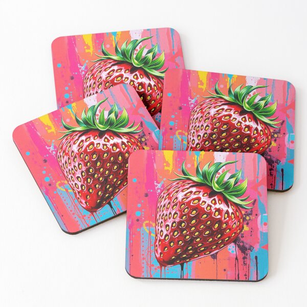 Item preview, Strawberry Rush – Bold Pop Art Energy designed and sold by Wesira.