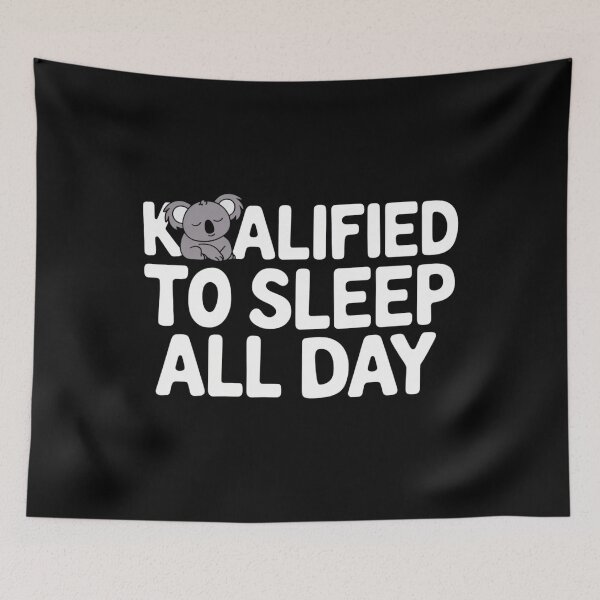 Item preview, Koalified to Sleep All Day: A Cozy Koala Vibe Funny T-Shirts designed and sold by Reichcorp.