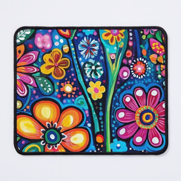 Item preview, Vibrant explosion of colors in a whimsical garden of flowers designed and sold by MiraCleAI.