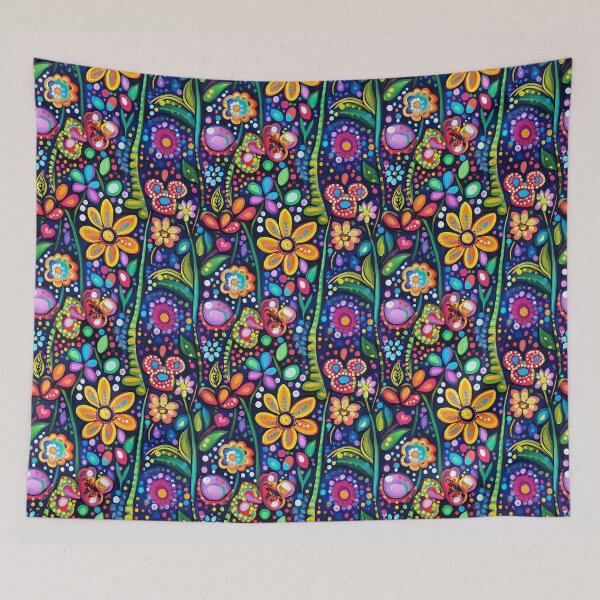 Item preview, Vibrant explosion of colors in a whimsical garden of flowers designed and sold by MiraCleAI.