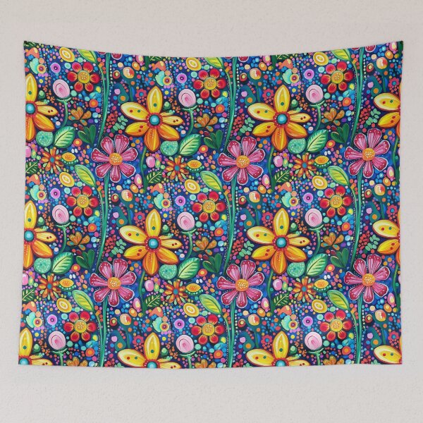 Item preview, Vibrant explosion of colors in a whimsical garden of flowers designed and sold by MiraCleAI.