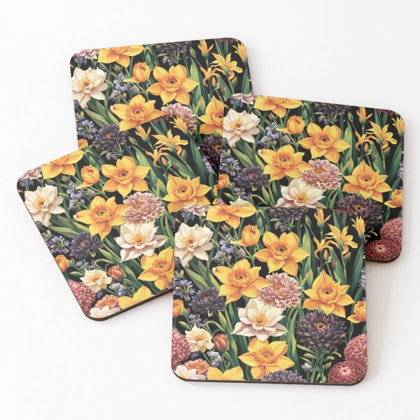 Item preview, Charming Daffodils and Dahlias designed and sold by HappyHavenStu.