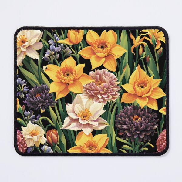 Item preview, Charming Daffodils and Dahlias designed and sold by HappyHavenStu.