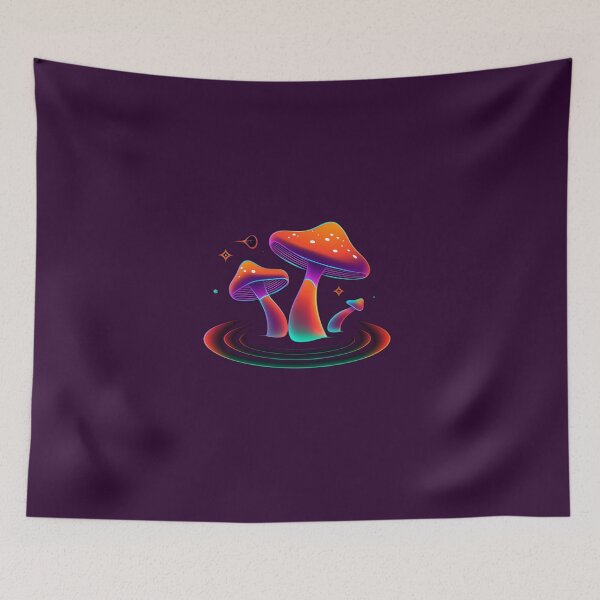 Item preview, Neon Pool Mushrooms designed and sold by TrippyFest.