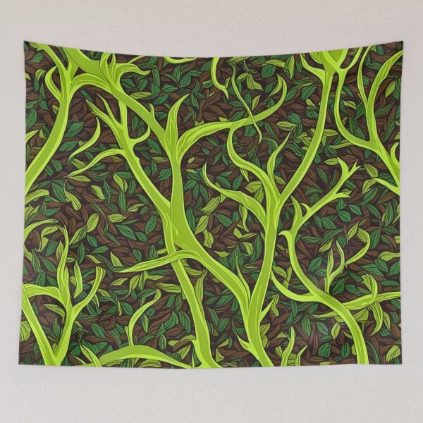 Item preview, Woodland Tactical Camouflage Green Branch Leaf Pattern designed and sold by CamouflageLab.