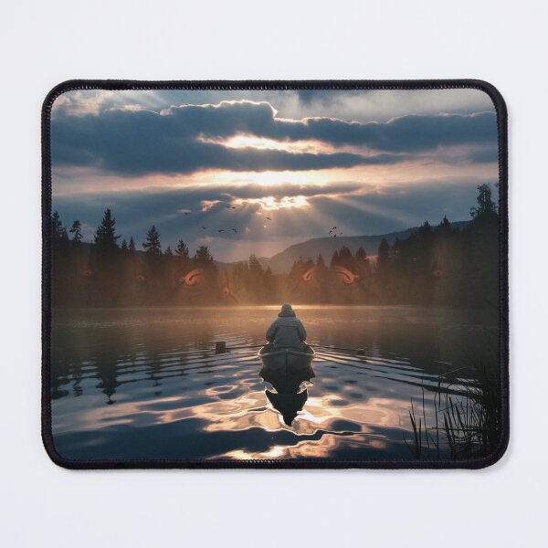 Item preview, A beautiful view of the sunset over the lake designed and sold by artforkidshub0.