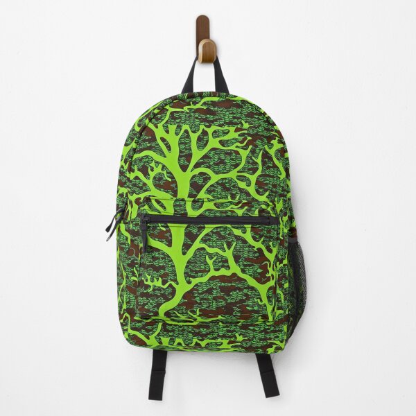 Item preview, Fluorescent Tactical Camouflage Bright Green Tree Silhouettes designed and sold by CamouflageLab.