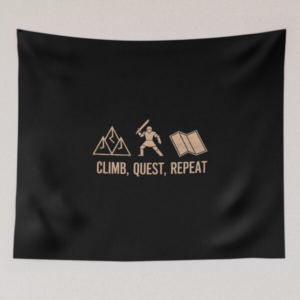 Item preview, Climb, Quest, Repeat designed and sold by MagicWander.
