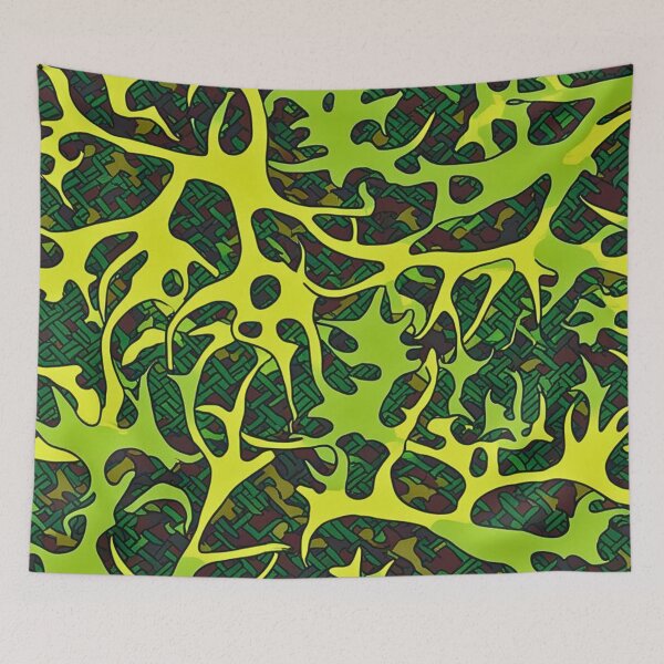 Item preview, Lime Tactical Camouflage Bright Green Textured Pattern designed and sold by CamouflageLab.
