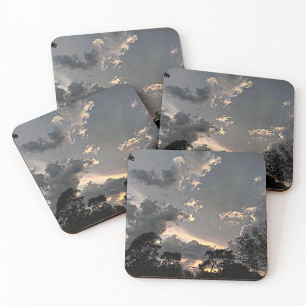 Item preview, Dramatic Sunset Sky – Storm Clouds and Golden Light designed and sold by m_photography_hobby.
