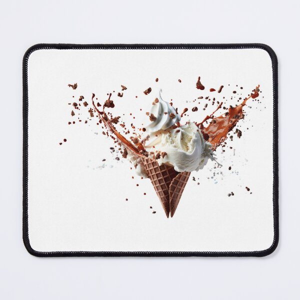 Item preview, Symphony of creamy delight: an ice cream explosion in mid-air designed and sold by MiraCleAI.