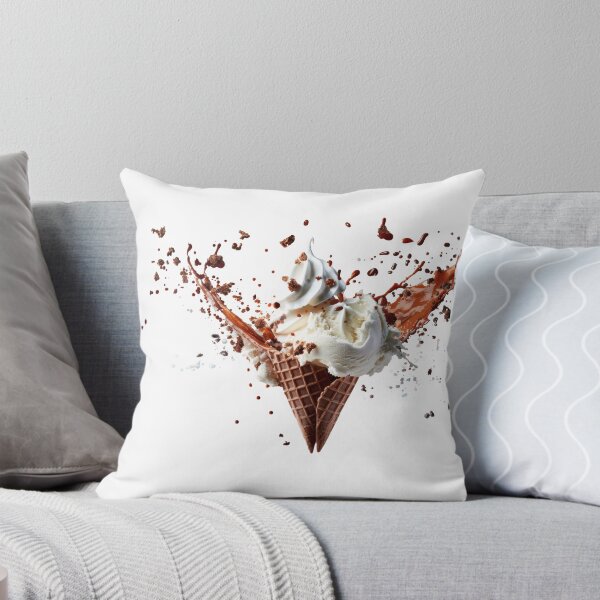Item preview, Symphony of creamy delight: an ice cream explosion in mid-air designed and sold by MiraCleAI.