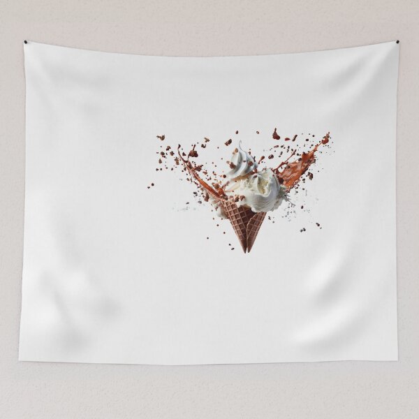 Item preview, Symphony of creamy delight: an ice cream explosion in mid-air designed and sold by MiraCleAI.