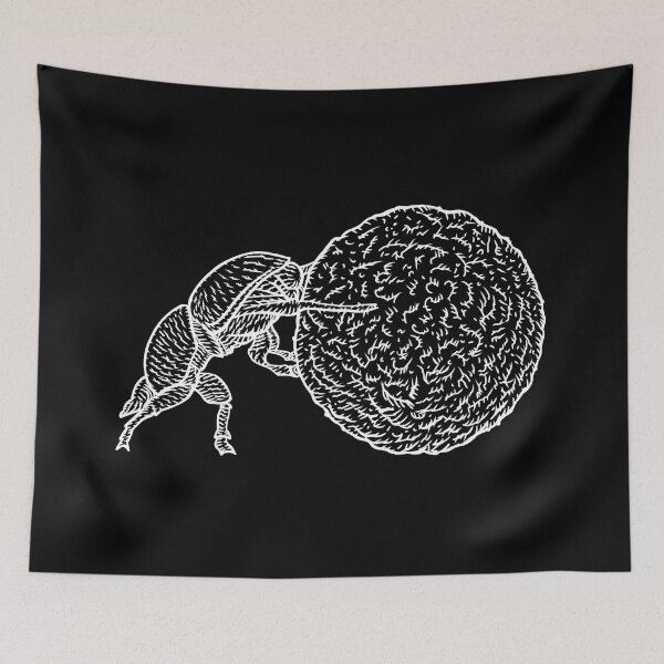 Item preview, DUNG BEETLE ink portrait designed and sold by lautir.