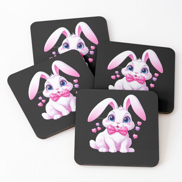 Item preview, Cute Easter Bunny Funny Rabbit Easter Bow Womens Girls Kids  designed and sold by TalalosART.