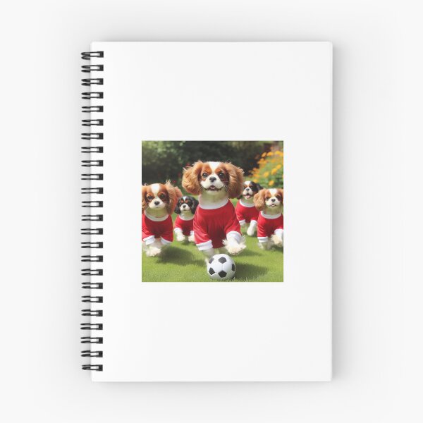 Item preview, Cavalier King Charles Spaniels love football too! Soccer and Dog Lovers - Liverpool, Manchester United, Arsenal, Nottingham Forest - Any dog, any colour designed and sold by Humour House Designs.