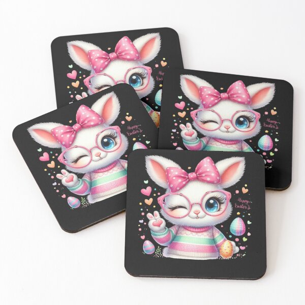 Item preview, Cute Easter Bunny Funny Rabbit Easter Bow Womens Girls Kids designed and sold by TalalosART.