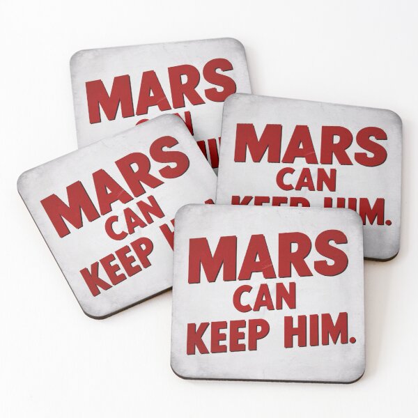Item preview, Anti Fascist Anti Elon round MARS CAN KEEP HIM Tesla Bumper  designed and sold by SanadDiab.