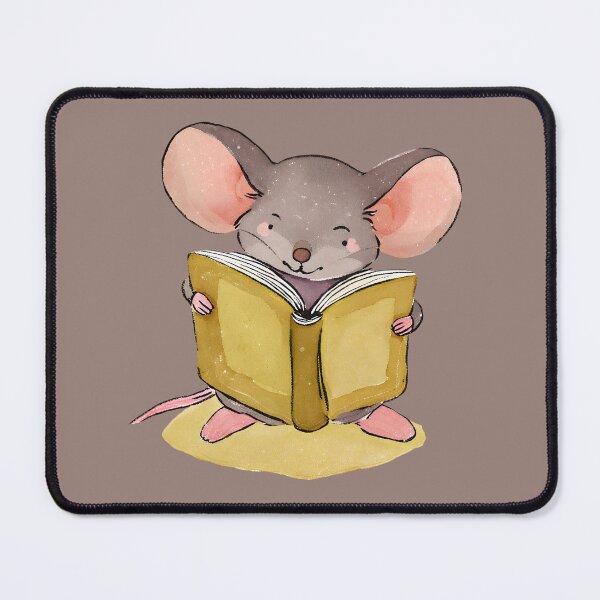 Item preview, Cute Watercolor Mouse Reading a Book designed and sold by FarmOfCuties.