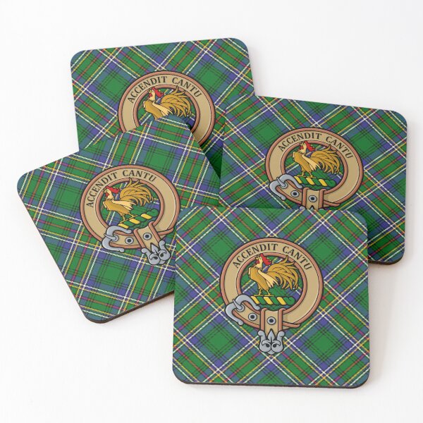 Item preview, Clan Cockburn Crest over Tartan designed and sold by sifis.