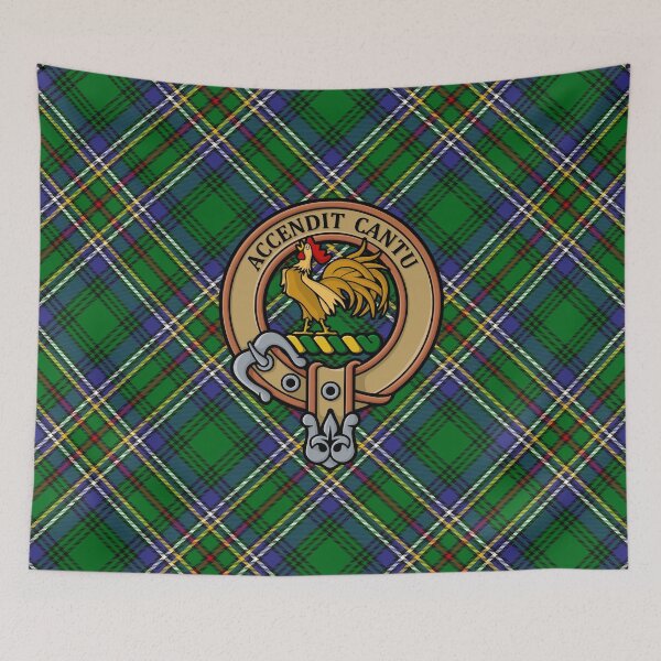Item preview, Clan Cockburn Crest over Tartan designed and sold by sifis.