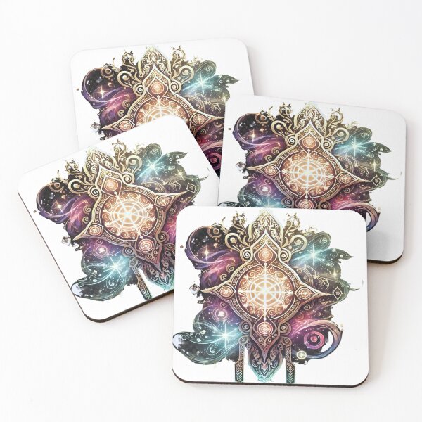 Item preview, Mystical Mandala with Glowing Elements designed and sold by SuperNerdStore.