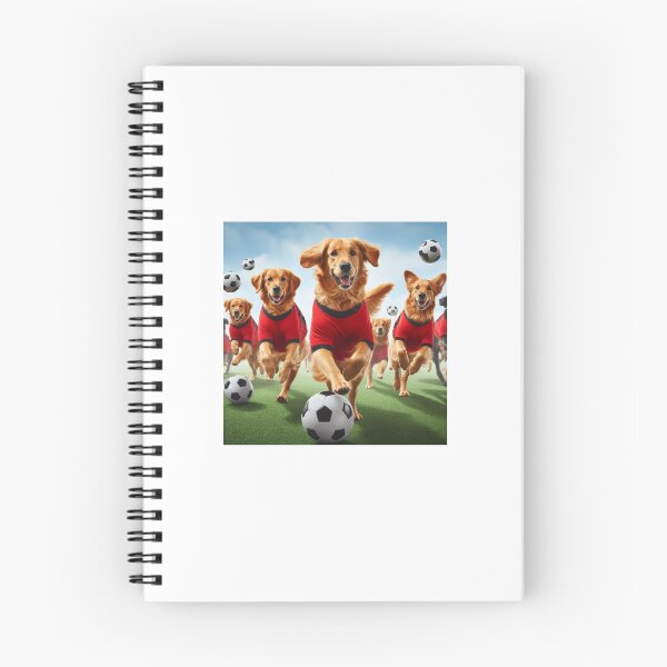Item preview, Golden Retrievers love football too! Soccer and Dog Lovers - Liverpool, Manchester United, Arsenal, Nottingham Forest - Any dog, any colour designed and sold by Humour House Designs.