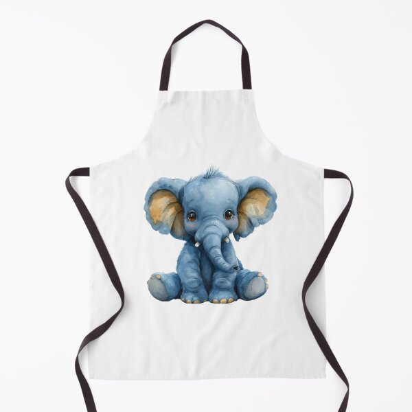 Aperçu de l'œuvre Magnifique bébé éléphant à l'aquarelle créée et vendue par MiraCleAI.