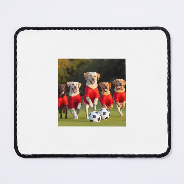 Item preview, Labradors love football too! Soccer and Dog Lovers - Liverpool, Manchester United, Arsenal, Nottingham Forest - Any dog, any colour designed and sold by Humour House Designs.