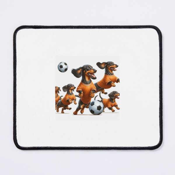 Item preview, Dachsunds love football too! Soccer and Dog Lovers - Wolverhampton Wolves - Any dog, any colour designed and sold by Humour House Designs.