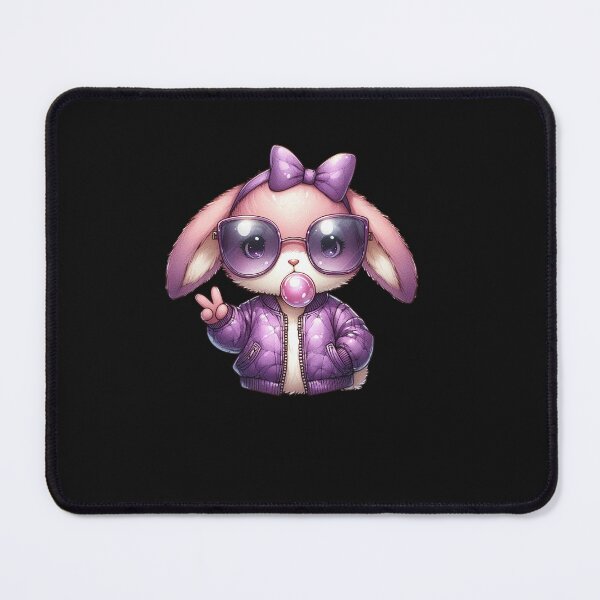 Item preview, Easter Bunny Blowing Bubble Happy Easter Bunny Coquette Bow designed and sold by TalalosART.