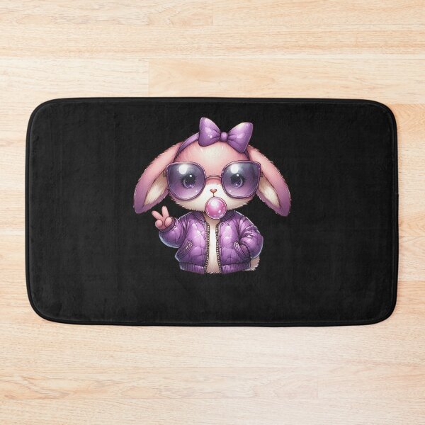 Item preview, Easter Bunny Blowing Bubble Happy Easter Bunny Coquette Bow designed and sold by TalalosART.