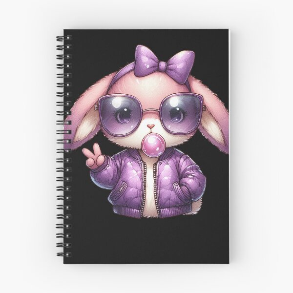 Item preview, Easter Bunny Blowing Bubble Happy Easter Bunny Coquette Bow designed and sold by TalalosART.