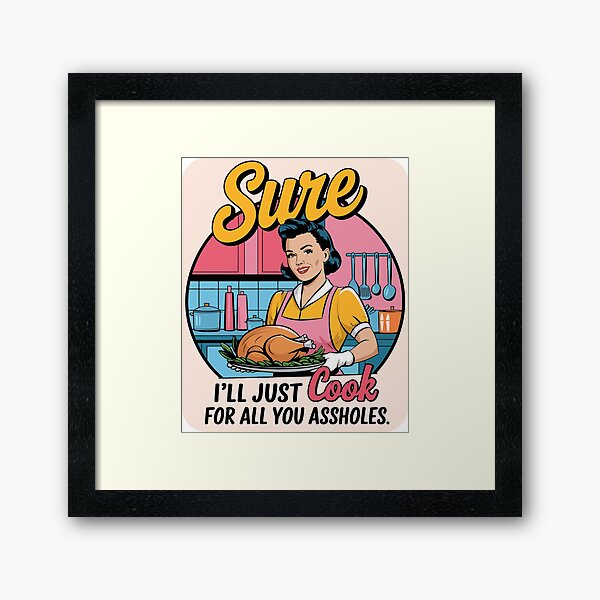 Item preview, Vintage Sarcastic Housewife designed and sold by Angry Swan Designs.