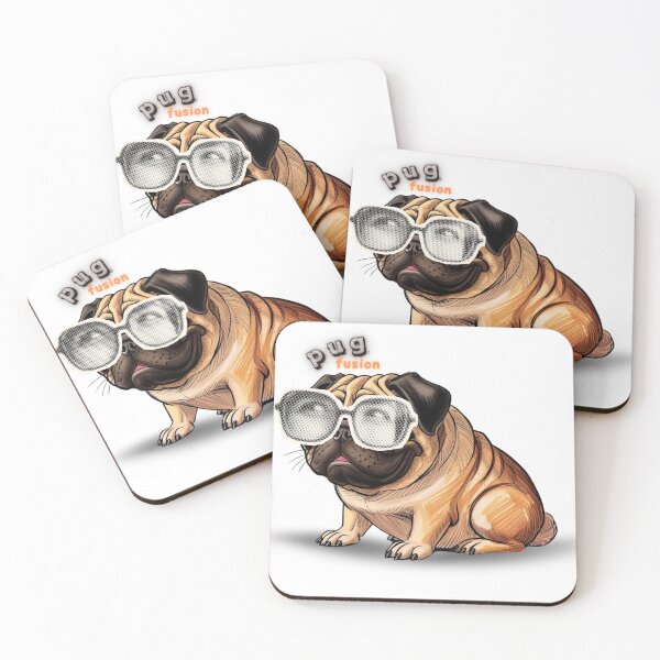 Item preview, Pug Fusion – Unique & Playful Mixed-Breed Pug Digital Art designed and sold by Rebel Fusion.