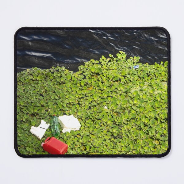 Item preview, garbage and aquatic plants in a river designed and sold by felipequeiroz.