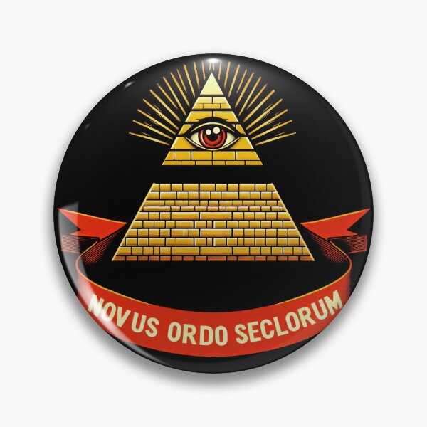 Aperçu de l'œuvre Billet d'un dollar en forme de pyramide oculaire des Francs-Maçons Illuminati créée et vendue par whatcolorisrain.
