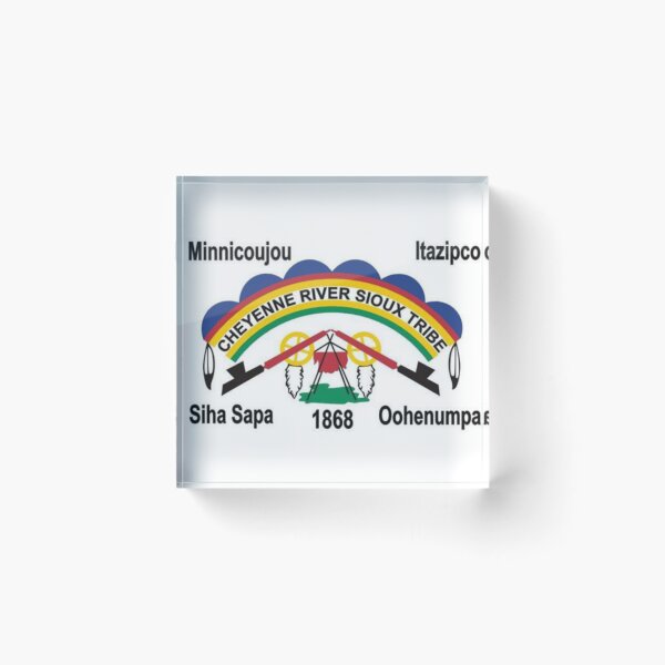Item preview, Flag of Cheyenne River Sioux tribe Indian Reservation South Dakota USA designed and sold by Beluga Cat.
