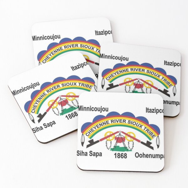 Item preview, Flag of Cheyenne River Sioux tribe Indian Reservation South Dakota USA designed and sold by Beluga Cat.