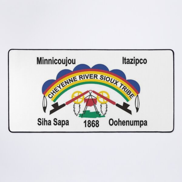 Item preview, Flag of Cheyenne River Sioux tribe Indian Reservation South Dakota USA designed and sold by Beluga Cat.